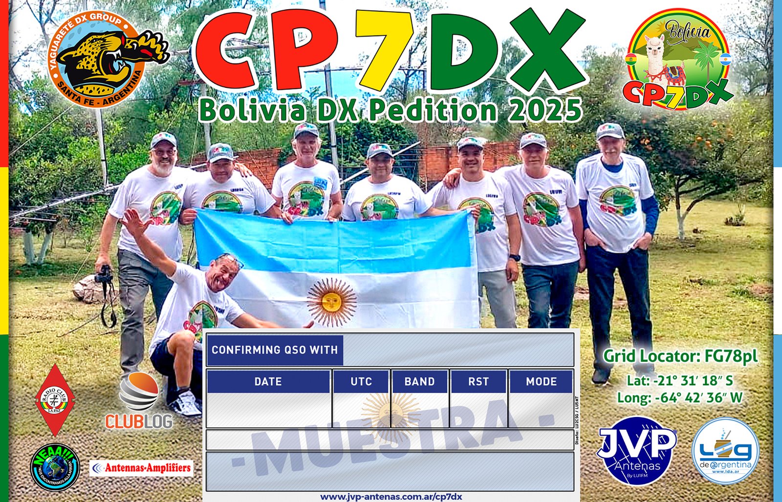 CP7DX QSL
