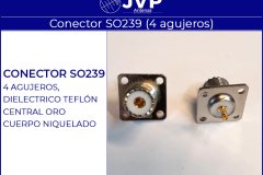 Conector SO239 4 agujeros