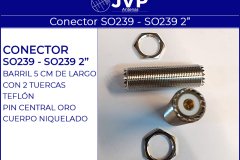 SO239 - SO239 2 pulgadas barril